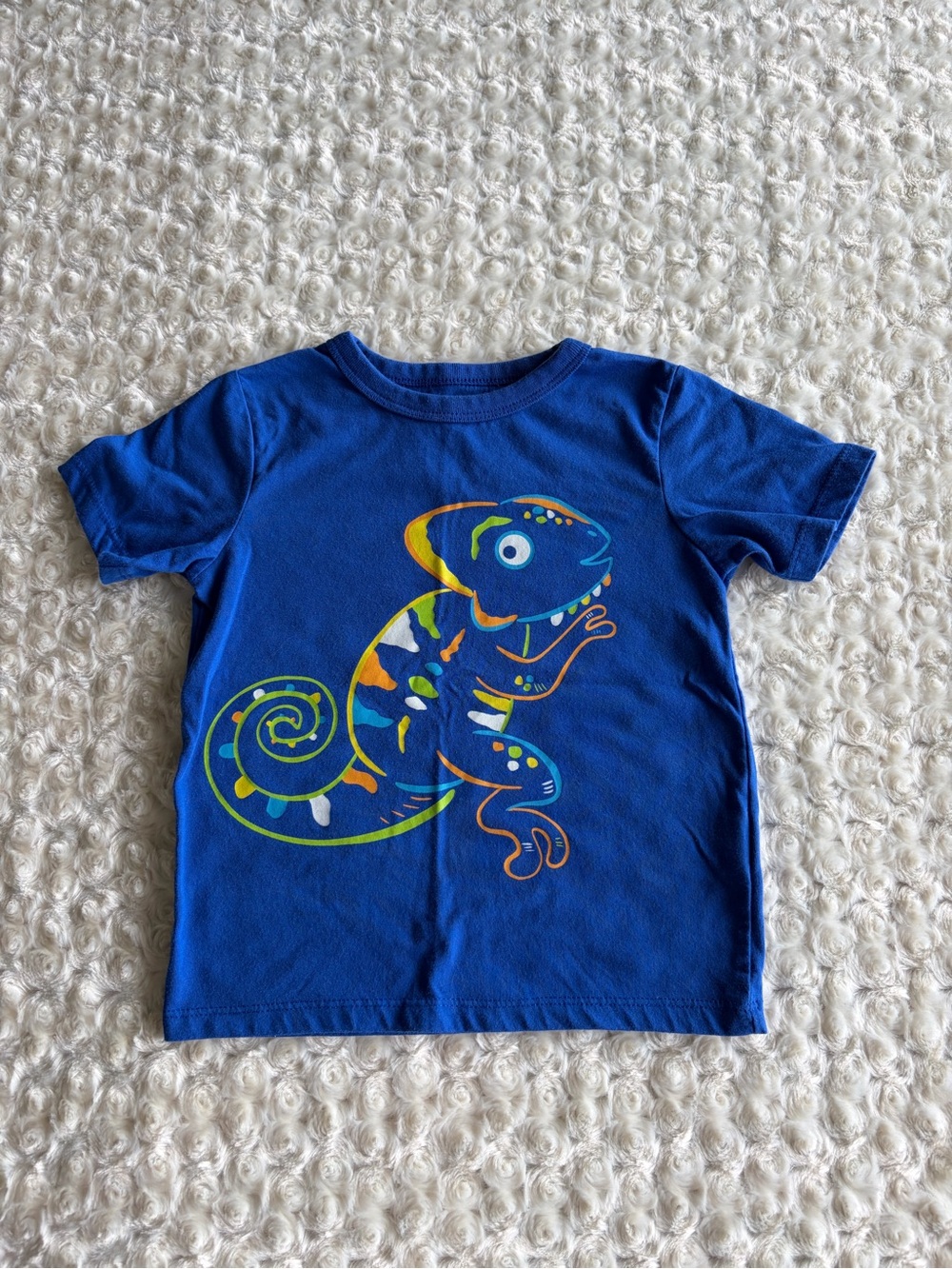 3T The Children's Place Royal Blue Tee with Colorful Chameleon